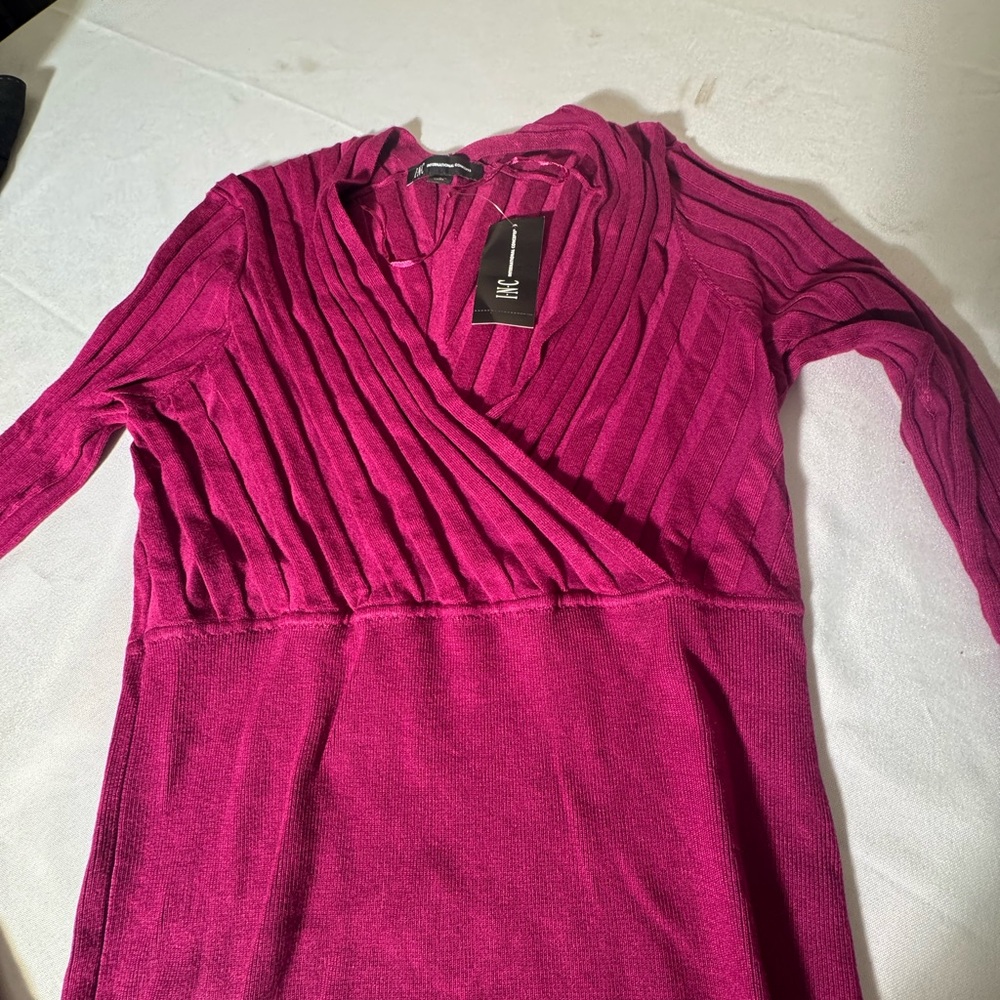 Magenta Long Sleeve Dress
